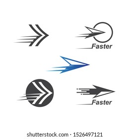 Arrow vector illustration icon Logo of delivery and logistic  business Template design