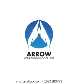 Arrow vector illustration icon Logo Template design