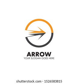 Arrow vector illustration icon Logo Template design