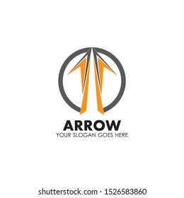 Arrow vector illustration icon Logo Template design