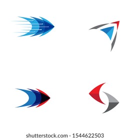 Arrow vector illustration icon Logo Template design