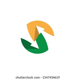 Arrow vector illustration icon logo template design
