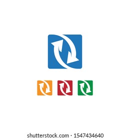 Arrow vector illustration icon logo template design