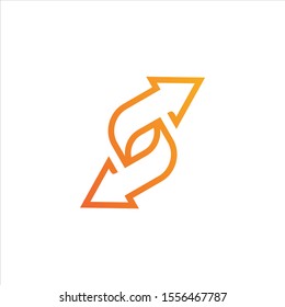 Arrow vector illustration icon Logo Template design
