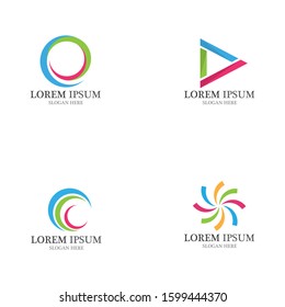 Arrow vector illustration icon Logo Template design