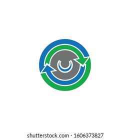 Arrow vector illustration icon Logo Template design