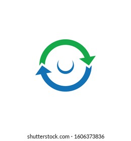 Arrow vector illustration icon Logo Template design