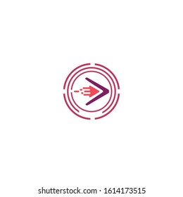 Arrow vector illustration icon Logo Template design