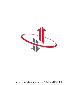 Arrow vector illustration icon Logo Template design