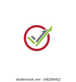 Icono de ilustración de vector de flecha Diseño de plantilla