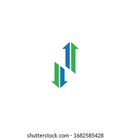 Arrow vector illustration icon Logo Template design