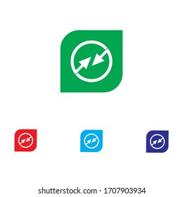 Arrow vector illustration icon logo and symbol template design
