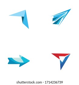 Arrow vector illustration icon Logo Template design