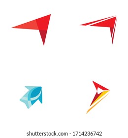 Arrow vector illustration icon Logo Template design