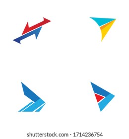 Arrow vector illustration icon Logo Template design