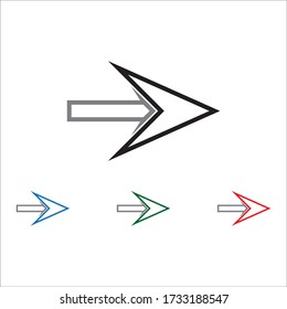 Arrow vector illustration icon logo and symbol template design