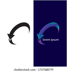 Arrow vector illustration icon Logo Template design
