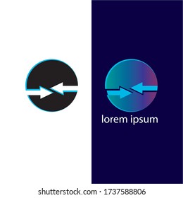 Arrow vector illustration icon Logo Template design
