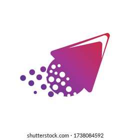 Arrow vector illustration icon Logo Template design,
