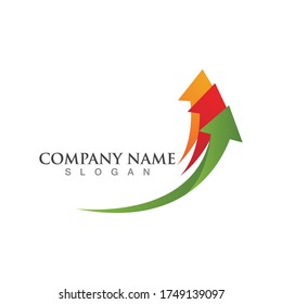 Arrow vector illustration icon Logo Template design