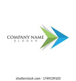 Arrow vector illustration icon Logo Template design
