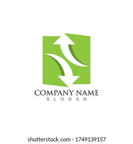Arrow vector illustration icon Logo Template design