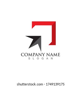 Arrow vector illustration icon Logo Template design