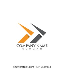 Arrow vector illustration icon Logo Template design