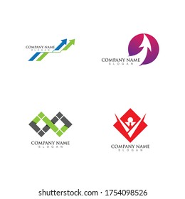 Arrow vector illustration icon Logo Template design