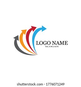 Arrow vector illustration icon Logo Template design