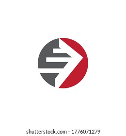 Arrow vector illustration icon Logo Template design