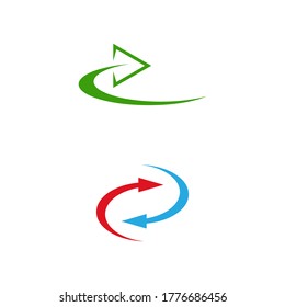 Arrow vector illustration icon Logo Template design