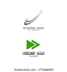 Arrow vector illustration icon Logo Template design