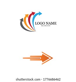 Arrow vector illustration icon Logo Template design