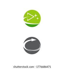 Arrow vector illustration icon Logo Template design