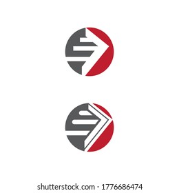 Arrow vector illustration icon Logo Template design