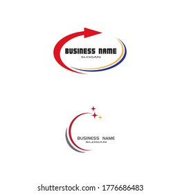 Arrow vector illustration icon Logo Template design