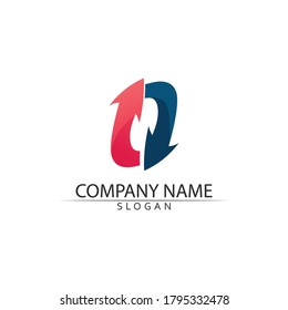 Arrow vector illustration icon Logo Template design