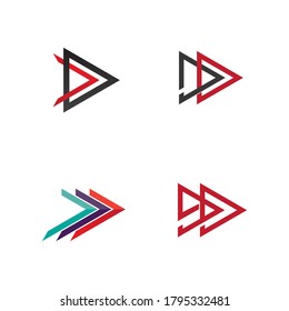 Arrow vector illustration icon Logo Template design