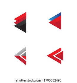 Logo-Vorlagendesign für Vektorgrafik-Pfeilsymbol