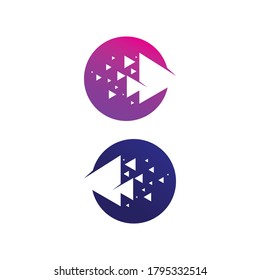 Arrow vector illustration icon Logo Template design