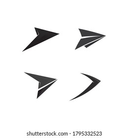 Logo-Vorlagendesign für Vektorgrafik-Pfeilsymbol