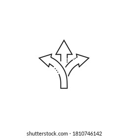 Arrow vector illustration icon Logo Template design