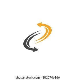 Arrow vector illustration icon Logo Template design