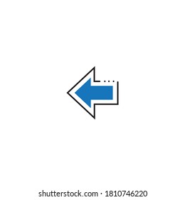 Logo-Vorlagendesign für Vektorgrafik-Pfeilsymbol