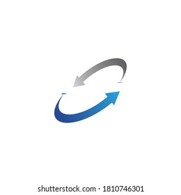 Logo-Vorlagendesign für Vektorgrafik-Pfeilsymbol