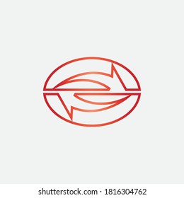 Icono de ilustración de vector de flecha Diseño de plantilla