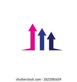 Arrow vector illustration icon Logo Template design