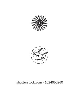 Icono de ilustración de vector de flecha Diseño de plantilla