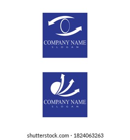 Arrow vector illustration icon Logo Template design